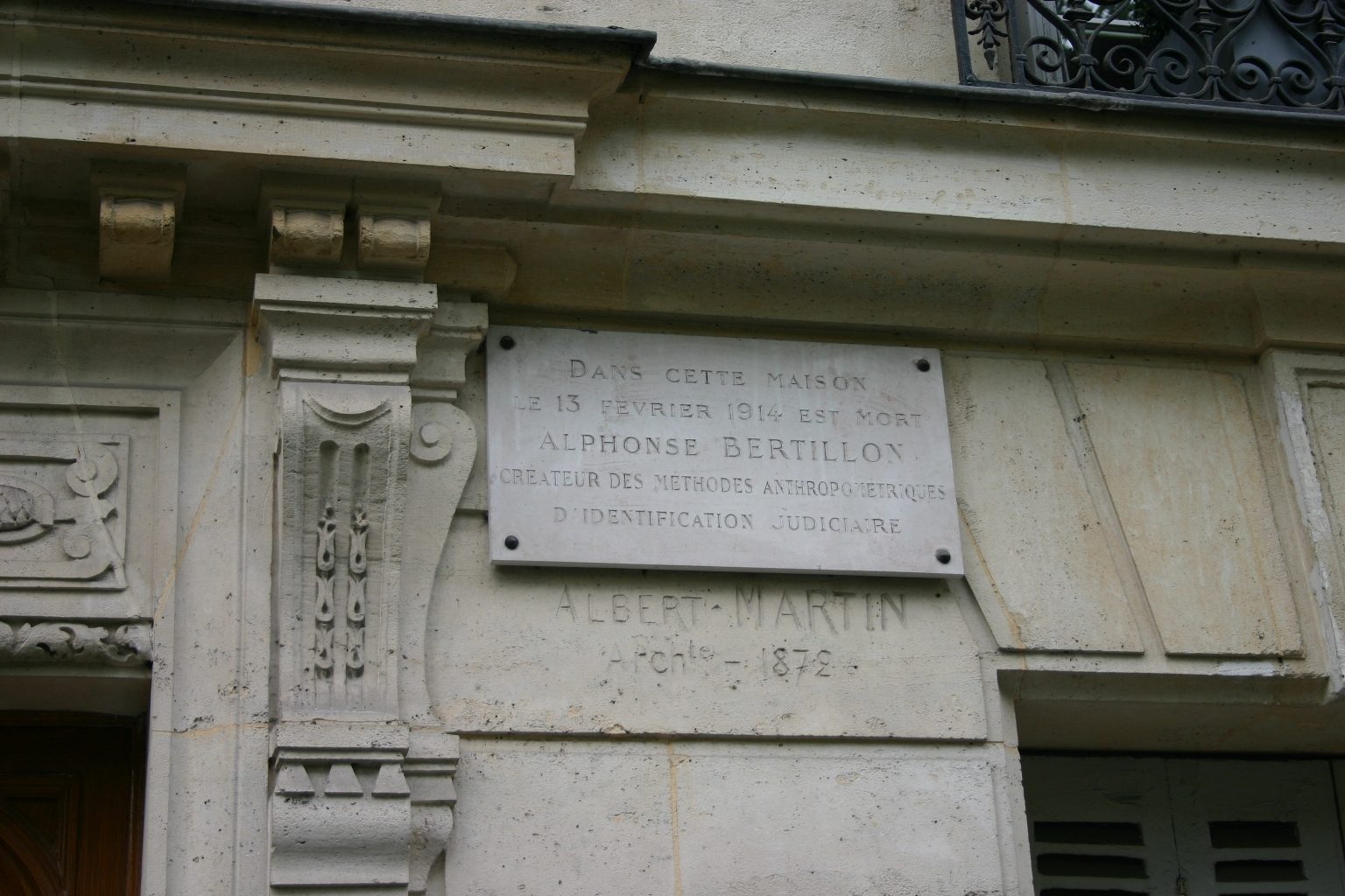 Alphonse Bertillon's home, Paris - 03.JPG